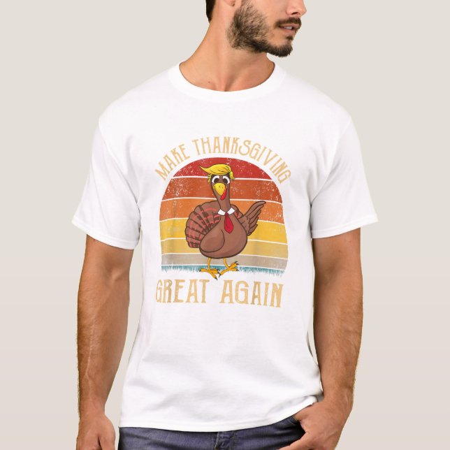 Camiseta Trump Faz o Dia de Ação de Graças (Frente)
