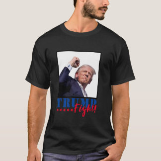 Camiseta Trump Fight 2024 Lutar Contra os Apoiadores Amer