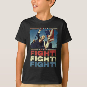 Camiseta Trump Fight Fight, Trump Defient, Trump Shot