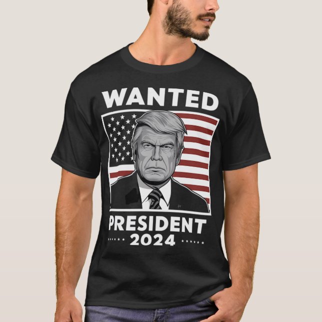 Camiseta Trump Funny Queria O Presidente 2024 (Frente)
