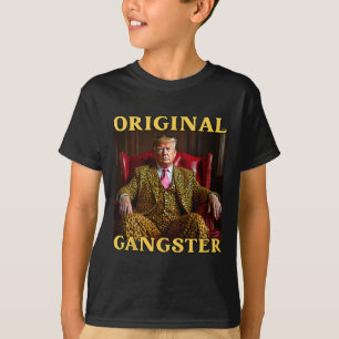 Camiseta Trump Gângster Original Engraçado Donald Trump