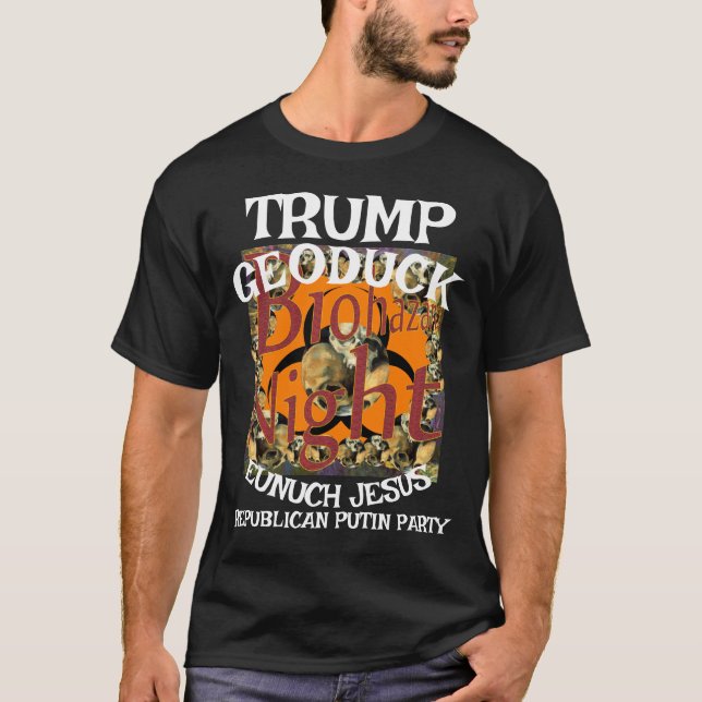 Camiseta Trump Geoduck Eunuch Jesus Partido Pee Republicano (Frente)