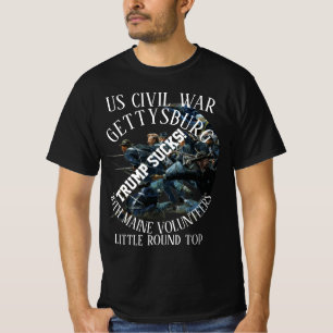 Camiseta Trump GETTYSBURG GUERRA CIVIL DOS EUA 20º MAINE