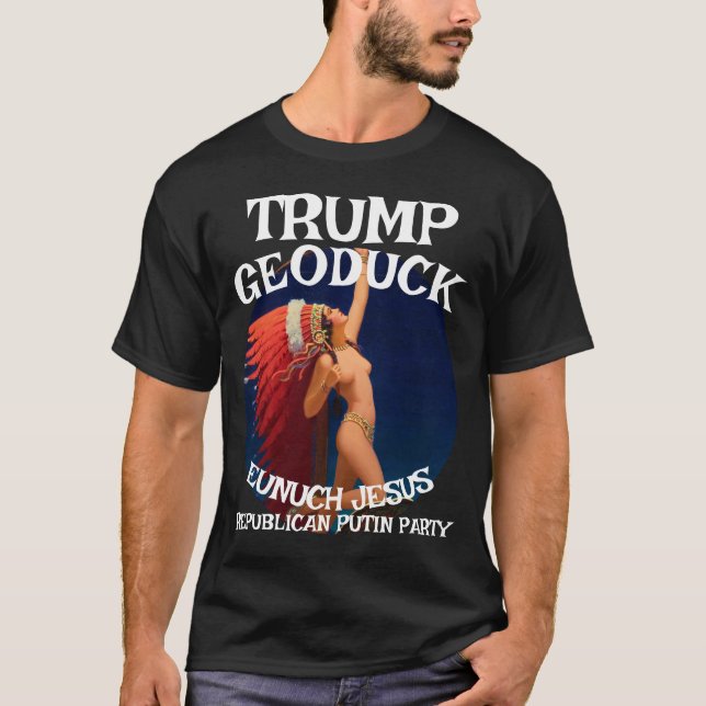 Camiseta Trump Ghent Altarpart Geoduck Jesus Republicano WH (Frente)