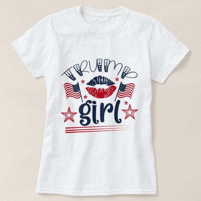 Camiseta Trump Girl Design (Frente do Design)
