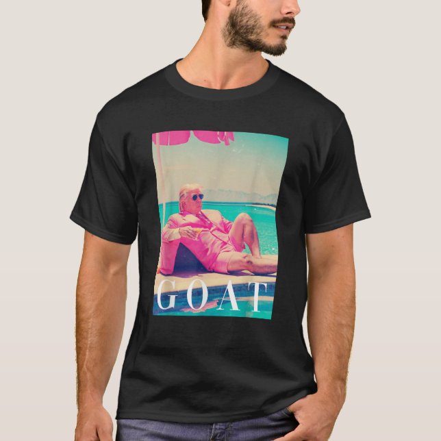 Camiseta Trump GOA Summer 2024 Retro Funny Pink Donald Trum (Frente)