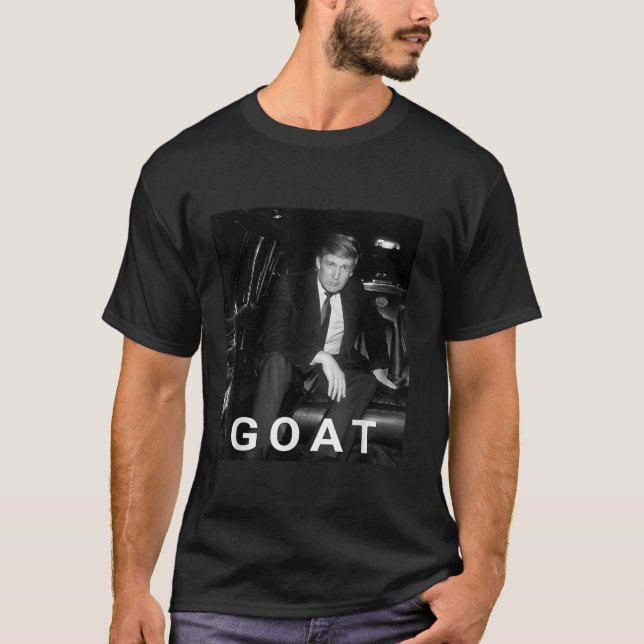 Camiseta Trump Goat Shirt Conservador Republican Gift Trum (Frente)