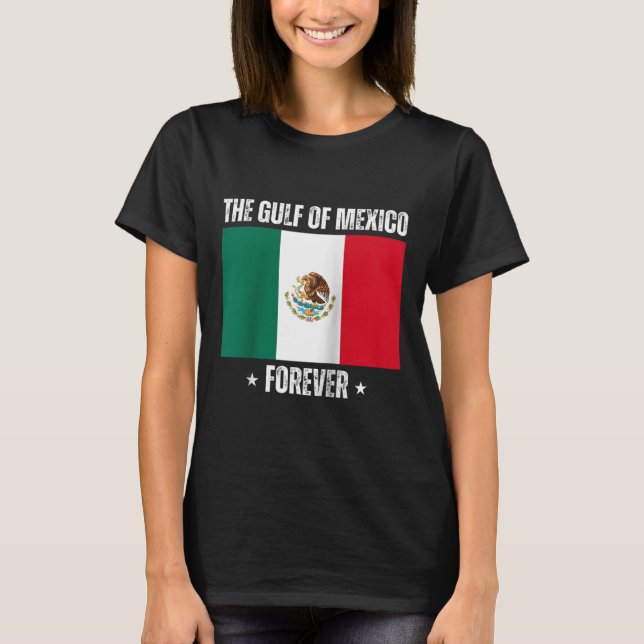 Camiseta Trump Golfo Do México Para Sempre Anti-Trump Gu Li (Frente)