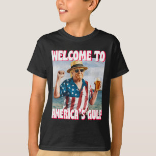 Camiseta Trump Golfo Dos EUA América Engraçado Golfo Do Méx