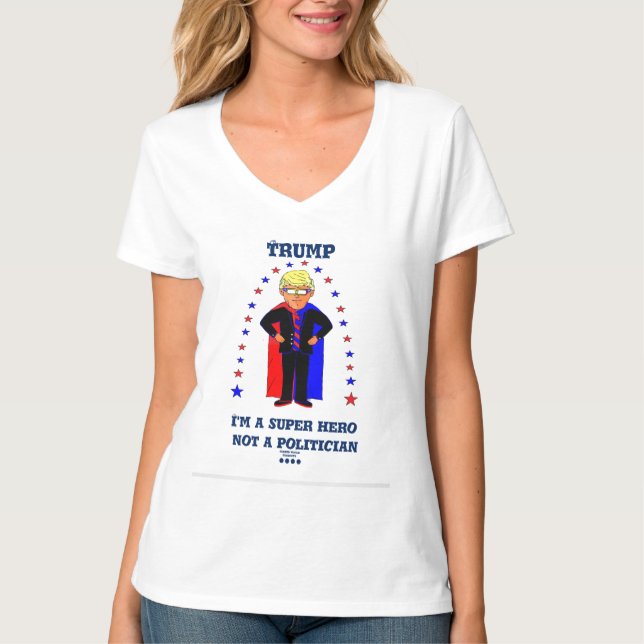 Camiseta Trump humor political sarcasm T-Shirt (Frente)
