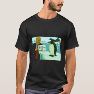 Camiseta Trump Impõe Tarifa Sobre Pinguim Política Irônica