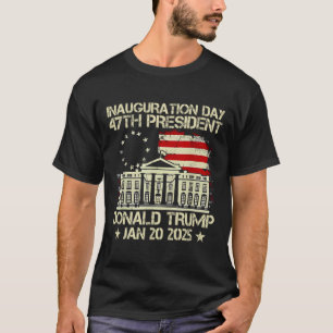 Camiseta Trump Inauguration Day 2025 47th Presidente dos Es