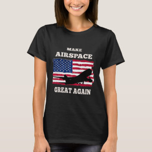 Camiseta Trump Jet Politico Torne Excelente do Espaço Aéreo