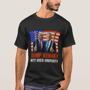 Camiseta Trump Kennedy Unidade Sobre Uniparty 2024 Eleição 