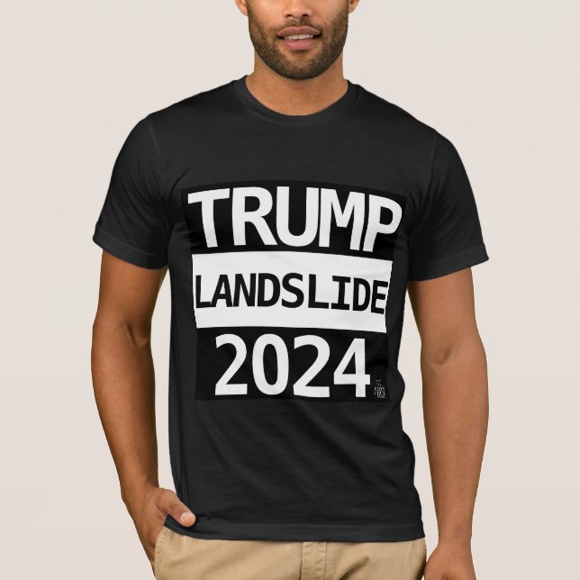 CAMISETA TRUMP LANDSLIDE 2024 T-SHIRT (Frente)