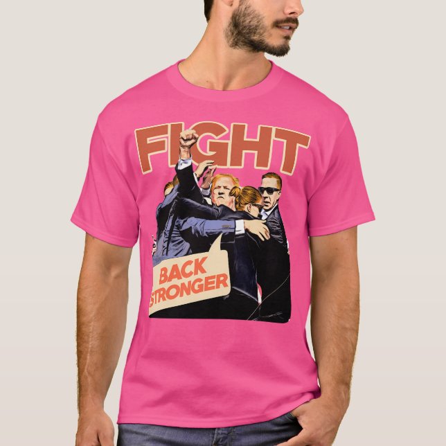 Camiseta Trump Lutar Mais Forte (Frente)