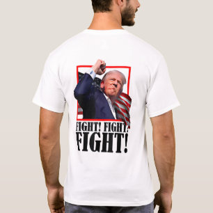 Camiseta Trump LUTE, LUTE, LUTE 2024 Comício na Pensilvânia