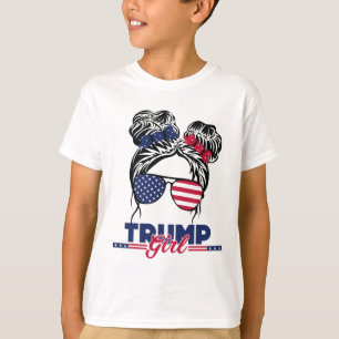 Camiseta Trump Mãe Inauguration Day 2025 Messy Bun American