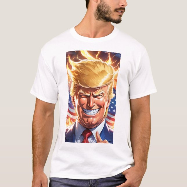 Camiseta Trump MAGA 2024 Retire a América (Frente)