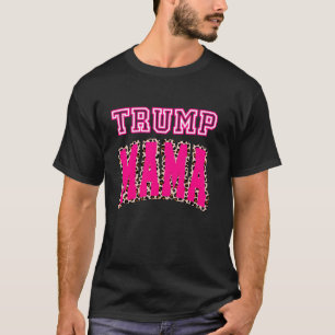 Camiseta Trump Mama 2024 Leopard Print Gift Women Donald Tr