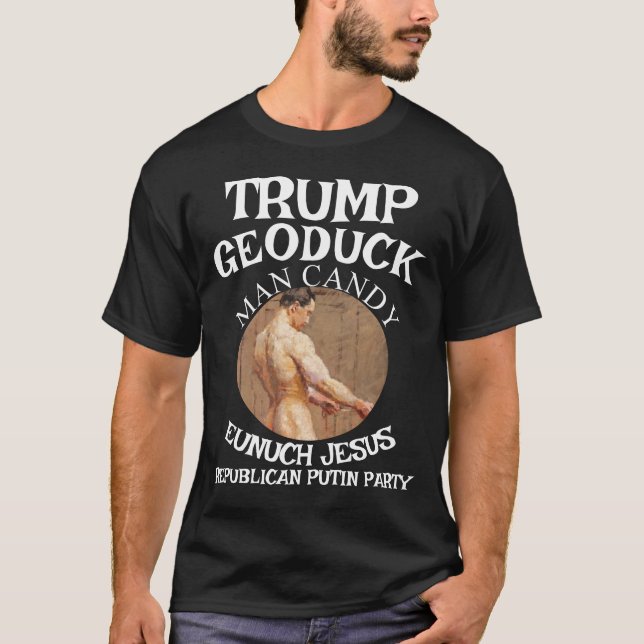 Camiseta Trump Man Candy Jesus Partido Pee Republicano (Frente)