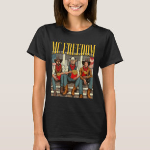 Camiseta Trump Mc Freedom Funny Trump 2024 Natal Black