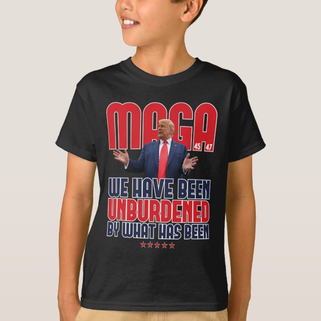 Camiseta Trump Mega 2024 47º presidente sem ônus Meme Des (Frente)
