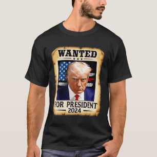 Camiseta Trump Mug Shot Desejado Para Os Eua. Presidente 20