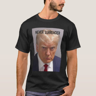Camiseta Trump Mugshot Donald Trump Mug baleado Nunca Surja