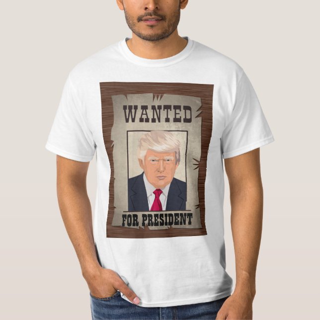 CAMISETA TRUMP MUGSHOT QUERIA O PRESIDENTE 2024 (Frente)