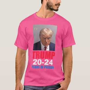 Camiseta Trump Mugshot Shirt 20-24 Anos Na Prisão
