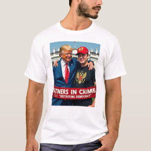 Camiseta Trump Musk Partners In Crime Anti-Trump