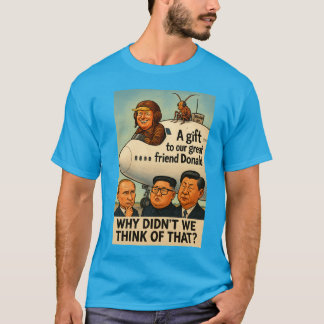 Camiseta Trump na cabine de avião "dotado" aos EUA.