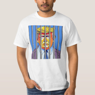 Camiseta Trump na prisão - T-Shirt com valor masculino