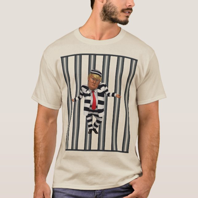 Camiseta Trump na prisão Veste T-Shirt (Frente)