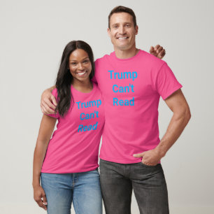 Camiseta Trump Não Consegue Ler Hankamer Artjunkhaus Comic