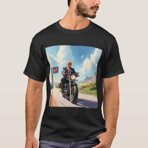 Camiseta Trump no moto do sudoeste dos EUA, 47 anos