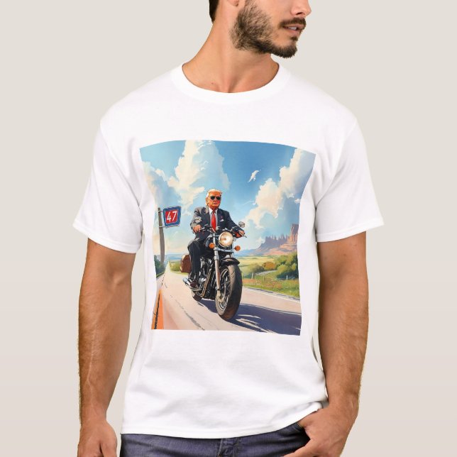 Camiseta Trump no moto do sudoeste dos EUA, 47 anos (Frente)