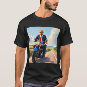 Camiseta Trump no Motorcycle BeauBela Road América dos EUA