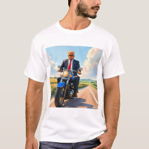 Camiseta Trump no Motorcycle BeauBela Road América dos EUA
