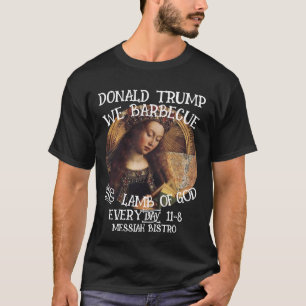 CAMISETA TRUMP NÓS FAZEMOS CHURRASCO DO CORDEIRO DE DEUS GH