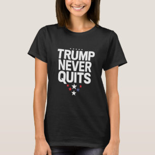 Camiseta Trump Nunca Desiste Voto Patriótico Trump 2024