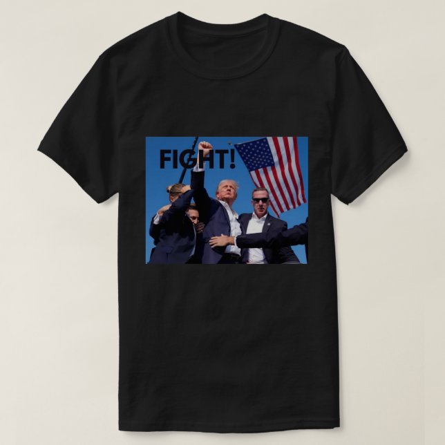 Camiseta Trump o ama ou o odeia, manchetes Fazeres (Frente do Design)