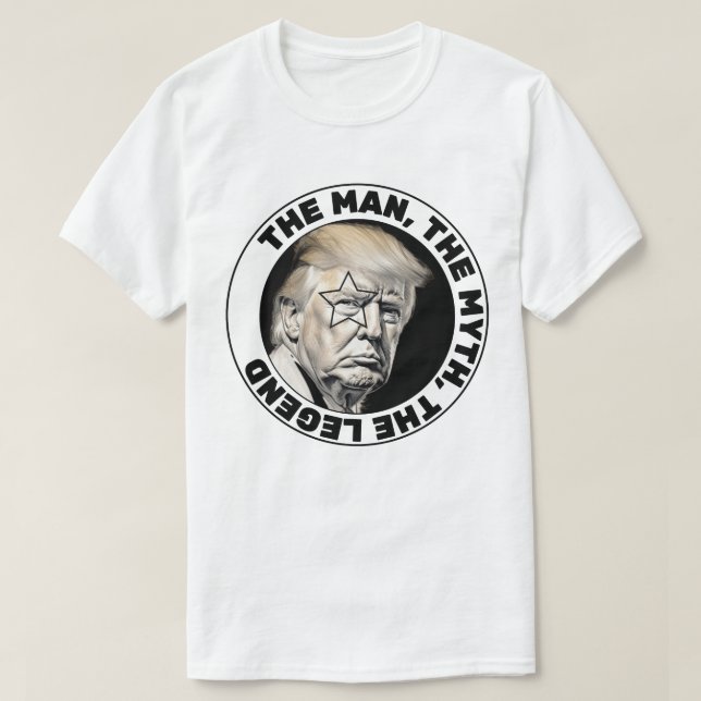 Camiseta Trump O Homem O Mito A Lenda (Frente do Design)