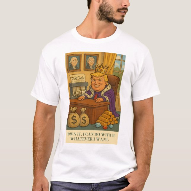 Camiseta Trump odeia a Constituição dos EUA. (Frente)