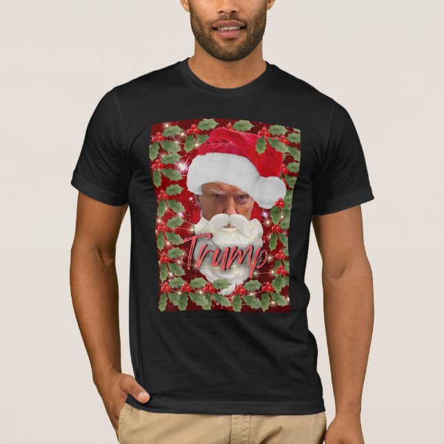Camiseta Trump Papai Noel Natal Engraçado Trump Xmas (Frente)