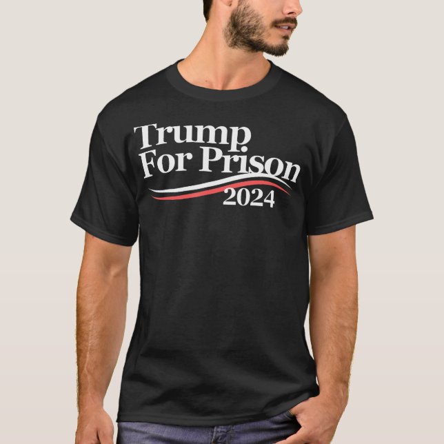 Camiseta Trump Para A Prisão 2024 (Frente)
