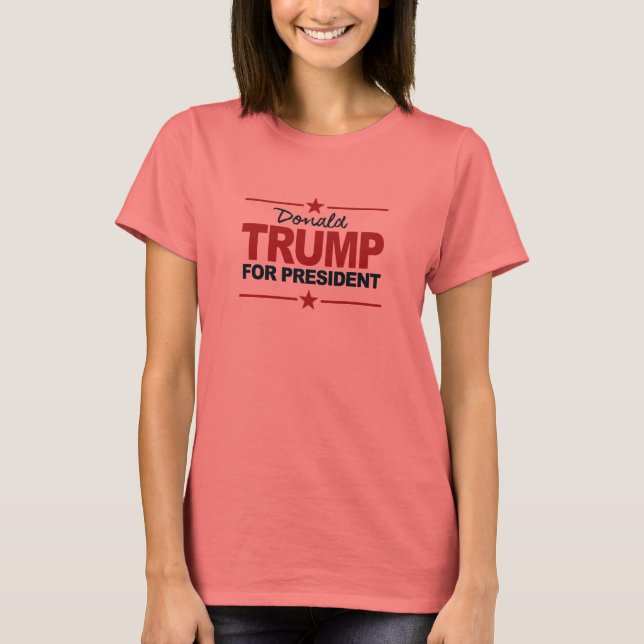 Camiseta Trump Para Assinatura Do Presidente 2016 (Frente)