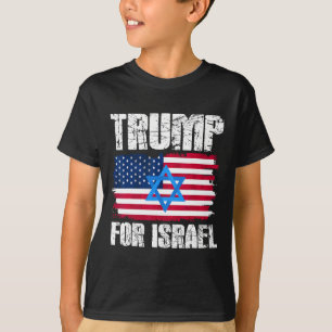 Camiseta Trump Para Israel Republicano Judeu Judeus Donald
