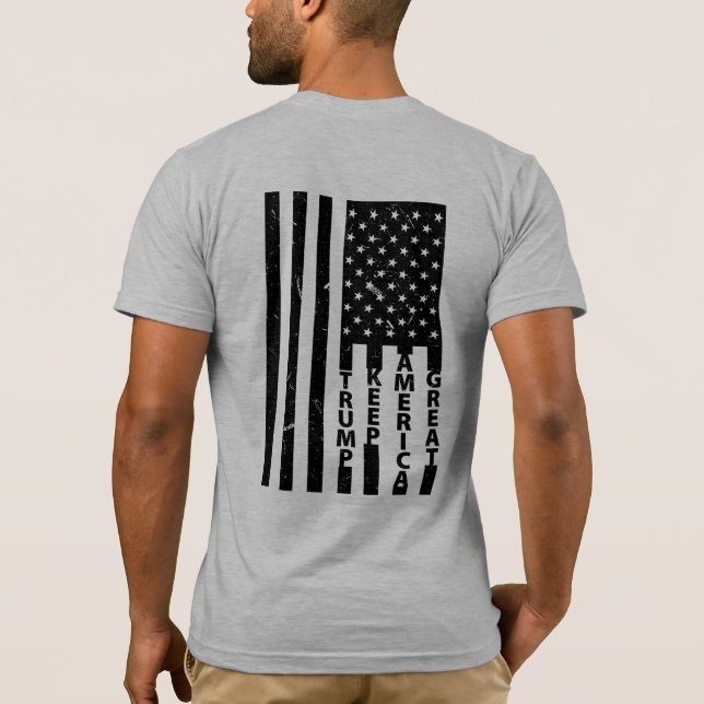 Camiseta Trump para o presidente 2020 Keep America Excelent (Verso)